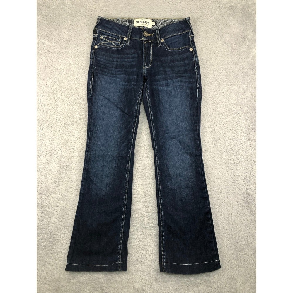 Ariat Jeans Womens 27S (27x27) Blue Bootcut Real Alexandra Denim